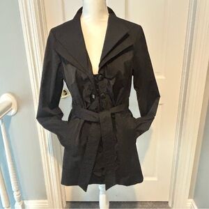 Willi Smith Black Trench Coat